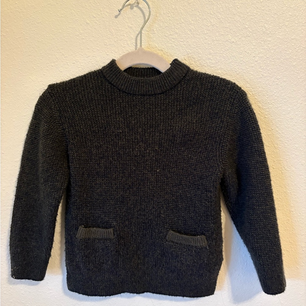 Cozy charcoal Knitted Sweater